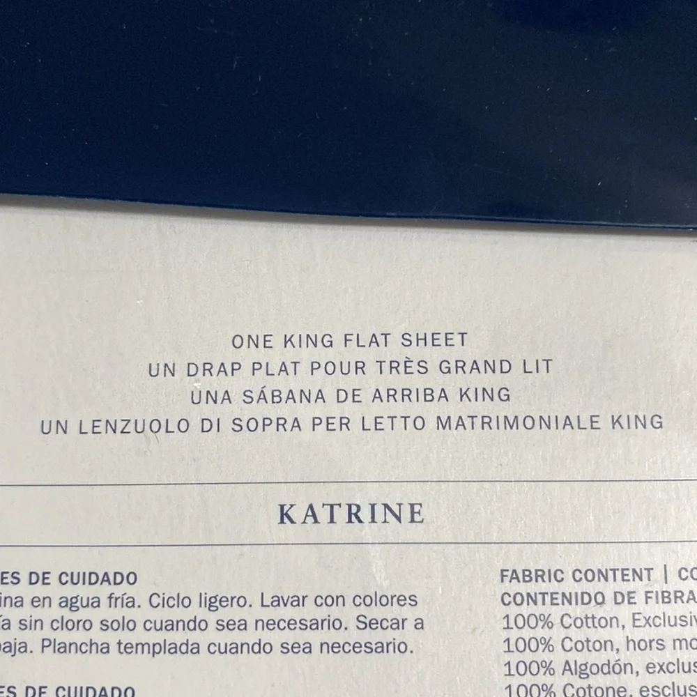 Ralph Lauren KATRINE King size Flat sheet & Standard size pillowcases